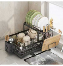 Кухонний Стелаж -Сушарка Для Посуду Органайзер kitchenware -102-30-10PCS (10)