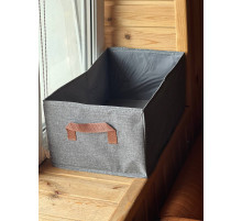 КОРОБКА Органайзер для одягу, storage box ЧОРНА 45*28 XL-1083 1360 1094 (100) (60)