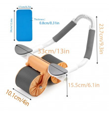 Автоматичний тренажер для живота, коліщатко для живота з подушечкою для пуш-апу, WHEEL 438(12)(8