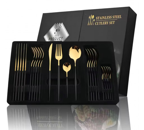 Столові прилади нержавіюча сталь, 24 шт knife and fork 5326 5614 SH-4 (12) (24)