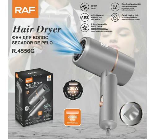 Фен для волосся R.4556G RAF (50)