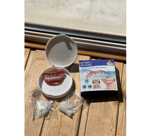 Вініри SnapOn Smile Veneers для зубів сніп він смайл 2 ЩЕЛЕПИ LY -115 (360) та (500)