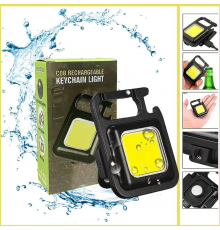 Кишеньковий Світильник ,БРЕЛОК , магнітна лампа для ремонту ,кемпінг МЕТАЛЛ COB(240)