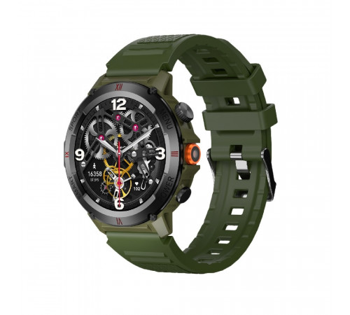 Смарт-годинник IWO X22 38mm. 330 mAh, IP68 Army Green (IWOX22AG)
