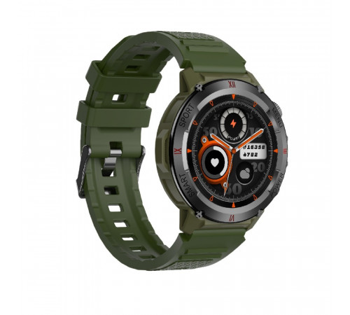 Смарт-годинник IWO X22 38mm. 330 mAh, IP68 Army Green (IWOX22AG)