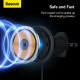 Автотримач для телефона з БЗП Baseus CW01 Magnetic Wireless Charging Car Mount Air Vent Version 15W Cluster Black (C40141001111-00)