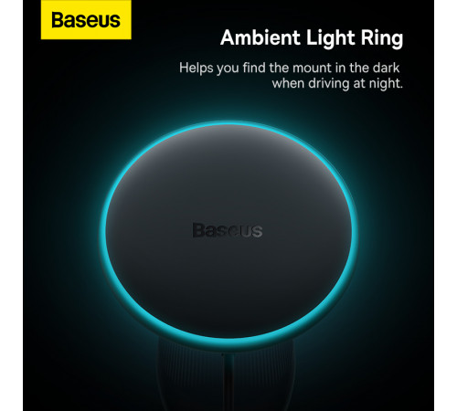 Автотримач для телефона з БЗП Baseus CW01 Magnetic Wireless Charging Car Mount Air Vent Version 15W Cluster Black (C40141001111-00)