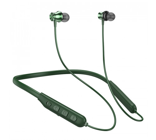 Бездротові спортивні навушники HOCO ES64 Easy Sound sports BT earphones Dark Green (6931474784490)