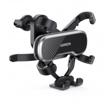Автотримач для телефона UGREEN LP228 Gravity Drive Air Vent Car Mount Phone Holder With Arc-Shaped mounting clip Black (UGR-80871)
