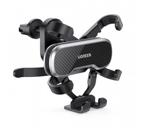 Автотримач для телефона UGREEN LP228 Gravity Drive Air Vent Car Mount Phone Holder With Arc-Shaped mounting clip Black (UGR-80871)