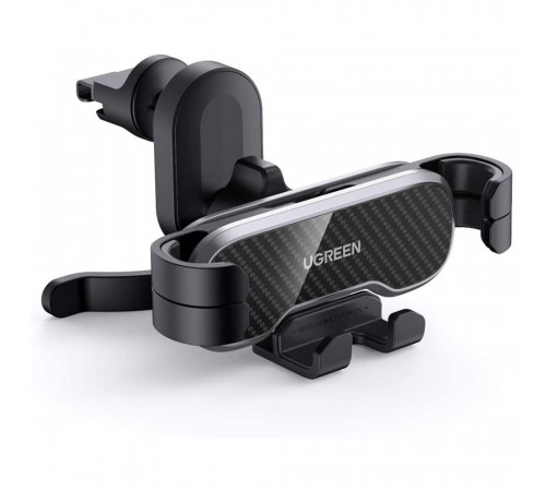Автотримач для телефона UGREEN LP228 Gravity Drive Air Vent Car Mount Phone Holder With Arc-Shaped mounting clip Black (UGR-80871)