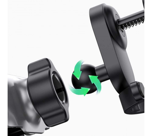 Автотримач для телефона UGREEN LP228 Gravity Drive Air Vent Car Mount Phone Holder With Arc-Shaped mounting clip Black (UGR-80871)