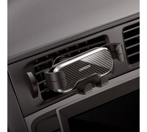 Автотримач для телефона UGREEN LP228 Gravity Drive Air Vent Car Mount Phone Holder Black (UGR-80539)