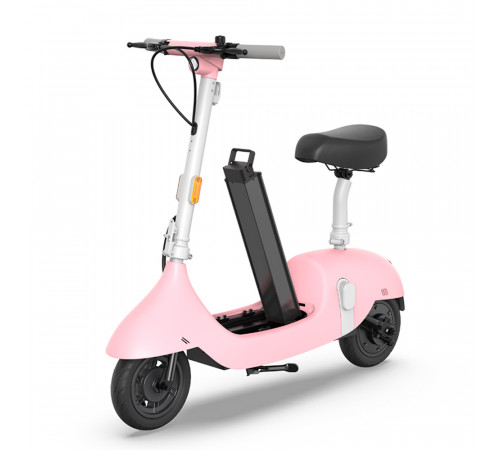 Електросамокат з сидінням OKAI Ceetle PRO EA10C Pink 10', 350(900)W, 25Km/h, 10.4Ah, 55Km, 20%, NFC, App.29kg (EA10C-P)