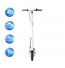 Електросамокат OKAI ES20-NEON White 9", 300(600)W, 9.8Ah, 40km, 25km\h, 20%, NFC, App, 16kg (ES20-W)