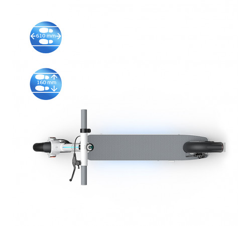 Електросамокат OKAI ES20-NEON White 9", 300(600)W, 9.8Ah, 40km, 25km\h, 20%, NFC, App, 16kg (ES20-W)