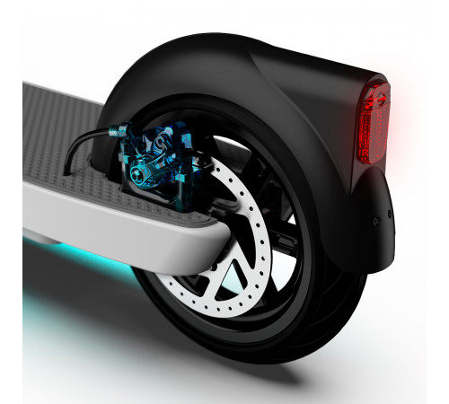 Електросамокат OKAI ES20-NEON White 9", 300(600)W, 9.8Ah, 40km, 25km\h, 20%, NFC, App, 16kg (ES20-W 8.5")