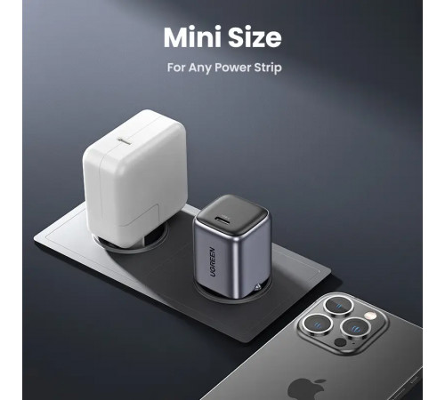 Мережевий зарядний пристрій UGREEN CD318 Nexode mini 20W Charger EU (UGR-90664) (UGR-90664)