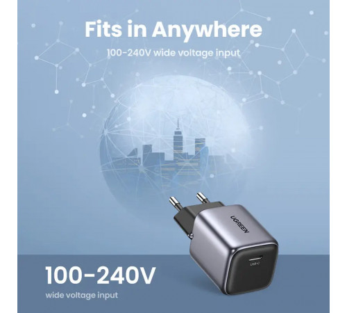 Мережевий зарядний пристрій UGREEN CD318 Nexode mini 20W Charger EU (UGR-90664) (UGR-90664)
