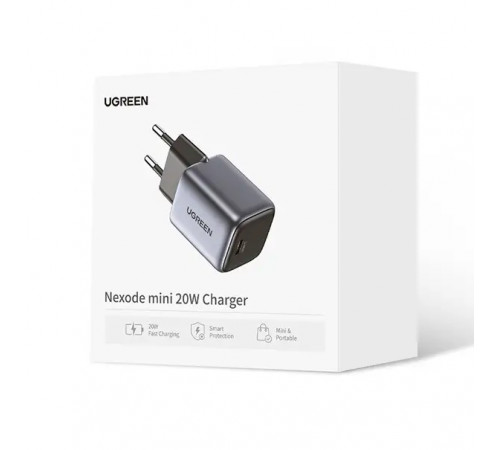 Мережевий зарядний пристрій UGREEN CD318 Nexode mini 20W Charger EU (UGR-90664) (UGR-90664)