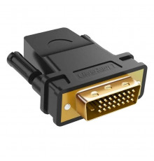 Адаптер UGREEN 20124 DVI 24+1 Male to HDMI Female Adapter (Black) (UGR-20124) (UGR-20124)
