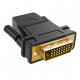 Адаптер UGREEN 20124 DVI 24+1 Male to HDMI Female Adapter (Black) (UGR-20124) (UGR-20124)
