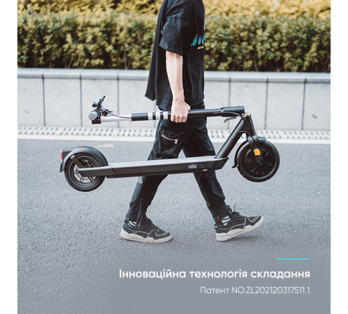 Електросамокат OKAI ES20-NEON Black 9", 300(600)W, 9.8Ah, 40km, 25km\h, 20%, NFC, App, 16kg (ES20-B)
