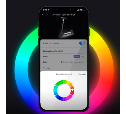 Електросамокат OKAI ES20-NEON Black 9", 300(600)W, 9.8Ah, 40km, 25km\h, 20%, NFC, App, 16kg (ES20-B)