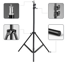 ШтативТелескопический штатив, стойка тренога ножка для кольцевой лед лампы ДЕШЕВ   код  1440 (30)