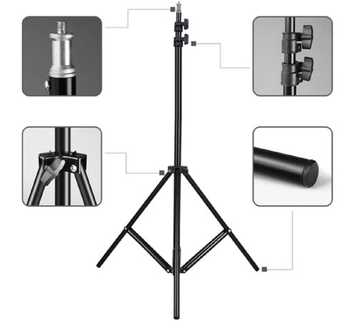ШтативТелескопический штатив, стойка тренога ножка для кольцевой лед лампы ДЕШЕВ   код  1440 (30)