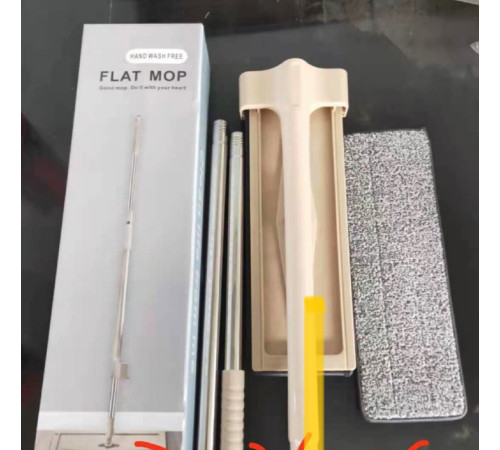 Волшебная самоочищающаяся Швабра YOREDE из микрофибры, плоская Швабра для мытья пола  (36) (60)
