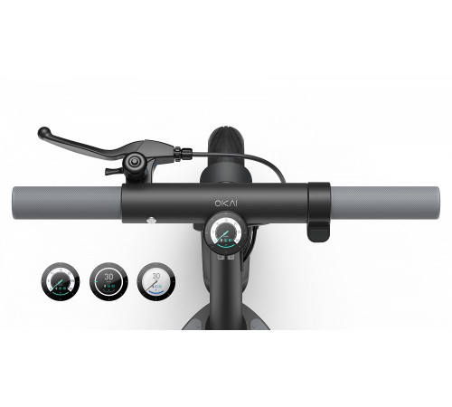 Електросамокат OKAI ES10-NEON Lite Black 9", 300(600)W, 7.8Ah, 30km, 25km\h, 20%, NFC, App,15kg (ES10-B)