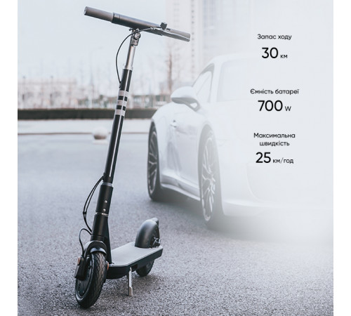 Електросамокат OKAI ES10-NEON Lite Black 9", 300(600)W, 7.8Ah, 30km, 25km\h, 20%, NFC, App,15kg (ES10-B)