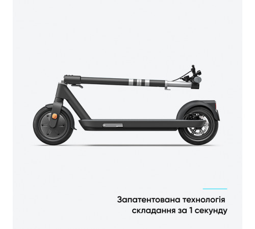 Електросамокат OKAI ES10-NEON Lite Black 9", 300(600)W, 7.8Ah, 30km, 25km\h, 20%, NFC, App,15kg (ES10-B)