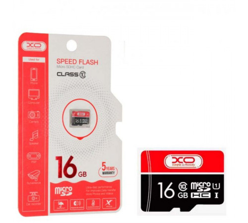 Карта пам'яті XO High level 16Gb 10 Class (без адаптера)