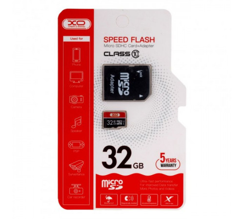 Карта пам'яті XO High level 32Gb 10 Class (з адаптером)