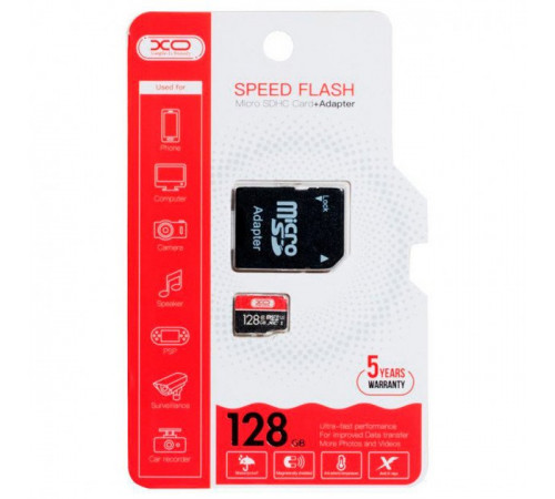 Карта пам'яті XO High level 128Gb 10 Class (з адаптером)