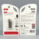 USB флеш XO U10 8Gb Metal USB2.0