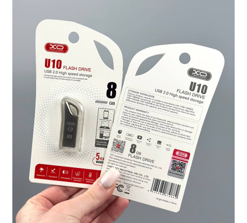 USB флеш XO U10 8Gb Metal USB2.0