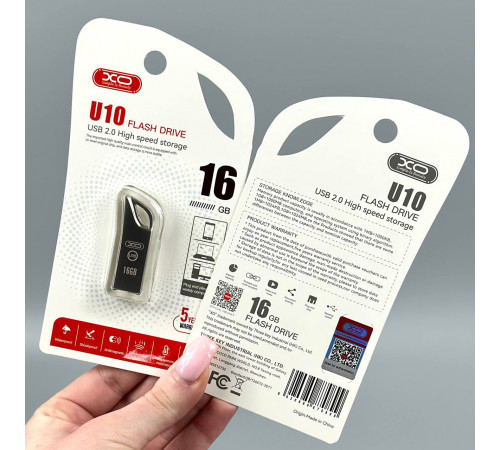 USB флеш XO U10 16Gb Metal USB2.0