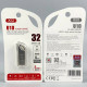 USB флеш XO U10 32Gb Metal USB2.0