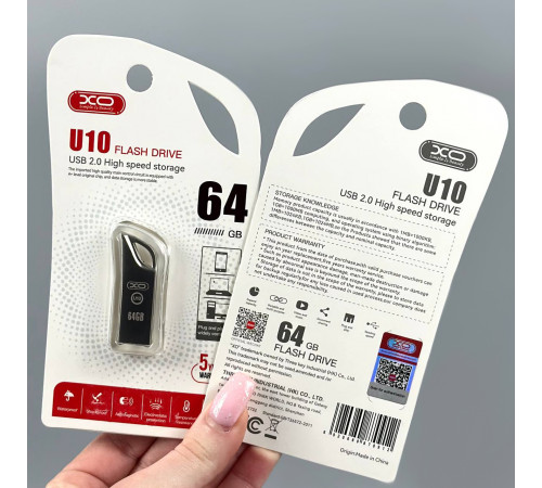 USB флеш XO U10 64Gb Metal USB2.0