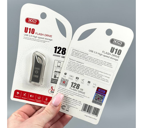 USB флеш XO U10 128Gb Metal USB2.0