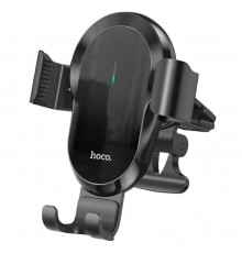 Автотримач для телефона з БЗП HOCO CA105 Guide three-axis linkage wireless charging car holder Black (6931474762443)