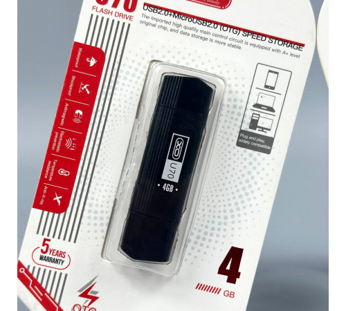 USB флеш XO U70 OTG 4Gb USB2.0+Micro
