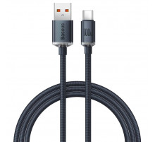 Кабель Baseus Crystal Shine Series Fast Charging Data Cable USB to Type-C 100W 1.2m Black (CAJY000401)