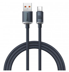 Кабель Baseus Crystal Shine Series Fast Charging Data Cable USB to Type-C 100W 1.2m Black (CAJY000401)
