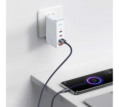 Кабель Baseus Crystal Shine Series Fast Charging Data Cable USB to Type-C 100W 1.2m Black (CAJY000401)