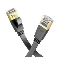 Мережевий кабель HOCO US07 General pure copper flat network cable(L=10M) Black (6931474780713)