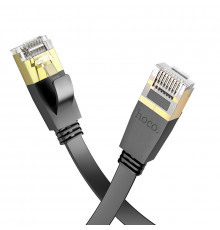 Мережевий кабель HOCO US07 General pure copper flat network cable(L=10M) Black (6931474780713)